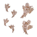 6 Kinds/Bag Angel Shaped Ornaments Wings Christmas Decorations Ornaments