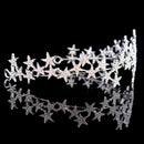 Fashion Luxury Crystal Star Hair Band Retro Rhinestone Bridal Tiara Crown H