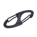 4Pcs Locking Carabiner Keychain 8Ring Quick Release Buckle Protable QuickdraS Gw