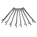 60 Pcs Metal Hair Clips Waved Bobby Salon Pins Grip Hairpins Barrette Black