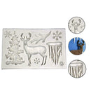 DIY Cake Decorating Tool Christmas tree elk snowflake Mould Sugarcraft Cook Z1U8