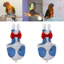 2 Pcs Parrot Nappies Pocket Diaper Bird Nappy Blue Comfort for Pet Bird Parrot