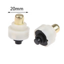 2Pcs 20mm LED Flashlight Push Button Switch ON/ OFF Electric Torch Tail SwiSEAU