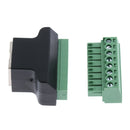 Replacement Ethernet RJ45 Female to Screw Terminal 8 Pin Digital DVR Adapter