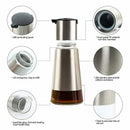 Controllable Oil And Vinegar Dispenser 2 Packs, Kitchen Glass Olive Oil Bot