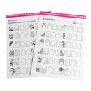12x Lines Drawing Nail Art Practice Learning Template Painting Book Tools