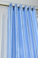 100x250cm Modern Door Window Curtain Blackout Drapes Sheer Blind Punch Azure
