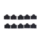 10Pcs Black Ethernet Hub Port RJ45 Anti Dust Cover Cap Protector Plug ME