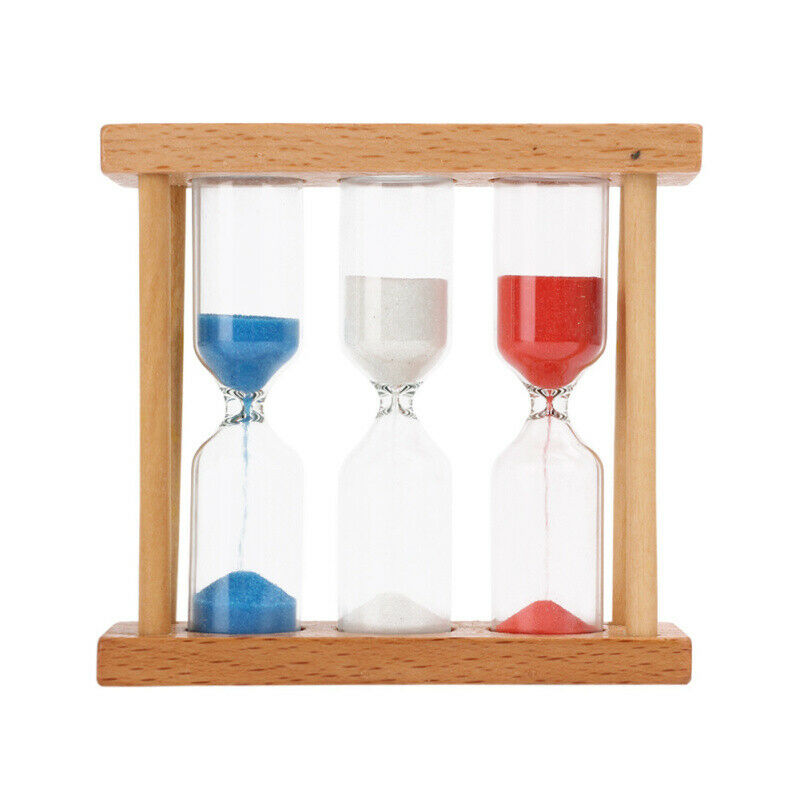 1/3/5Mins Wooden Sand Sandglass Hourglass Timer Clock Unique Gift Decor