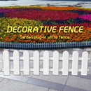 5X(1Pc 50x13cm White Plastic Tree Fence Courtyard Indoor Garden Fence Kind C8F1)