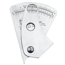 Fan Shaped Welding Gauge Angle Height Test Ruler Welding Inspection Gauge