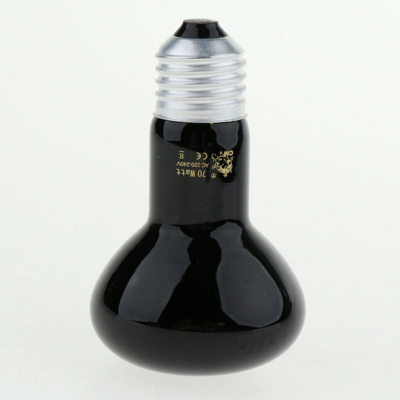 E27 Pet Reptile Breeding Infrared Ceramic Heater Light Lamp Bulb 70W