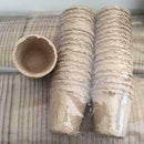 50Pcs Garden Plants Nursery Paper Pots Biodegradable Seedling Raising Cups B9V7
