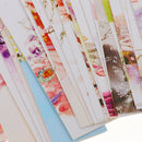 30 Pcs Colorful Flower Leaf Stationery Bookmarks Paper Bookmarks Favors Bulk for