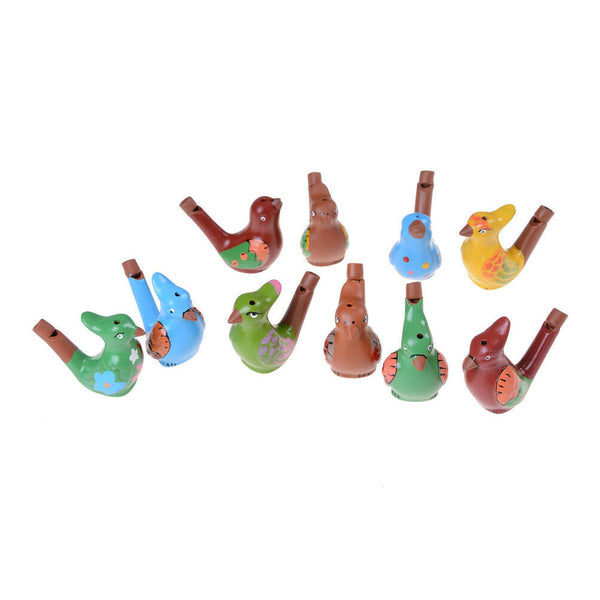 1x Ceramic hand-painted musical whistle water birds whistle FT