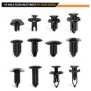 240Pcs Bumper Retainer Clips Car Plastic Rivets Fasteners Push Retainer Kit A9J2