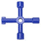Multi-function Universal Cross Key Wrench for Electric Control Cabinet Door