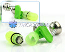 6 pcs Night Fishing Rod Tip Clip Red LED Light Twin Bells Ring Fish Bait Alarm