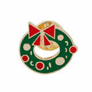 6pcs Christmas Tree Snowflake Bell Stocking Enamel Brooch Pin Badges for Cl J1L5