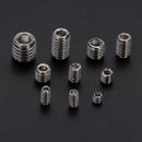 200Pcs 304 Stainless Steel Grub Screws Hex Socket Screw Assortment Kit Set  V4T7