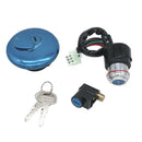 Ignition Switch Fuel Gas Cap Cover Steering Lock Key Set For Suzuki GN125 82-01/