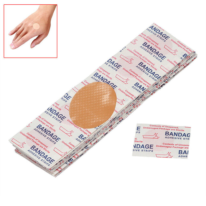 200Pcs Mini Round Disposable Medical Adhesive Bandage Band-aid Woundplast Intrig