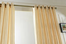 100x250cm Door Window Curtain Drape Panel Sheer Valance Divider Punch Beige