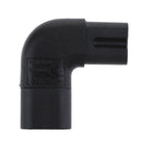 1 X IEC320 C7 To C8 Right Angle 90 Degree Angled AC Power Adapter Extension