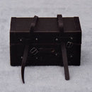 Vintique Old-Fashioned Big Suitcase Decorative Box with Leather Straps - 1:12
