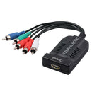 Male YPbPr to Female HDMI Component to HDMI Support 1080P for Laptop DVD