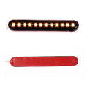 Motorcycle Turn Signal Lights Sequential Flowing 12 LED Strip Amber Accessories