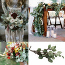 2X Artificial Plants Eucalyptus Leaves Silk Greenery Plants Wedding Party TWP