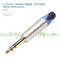 6.35mm Stereo Metal 1/4 inch Connector 6.5mm Male Audio Plug Solder Adapter A