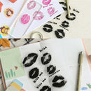 lip seal kiss scrapbook card album paper craft roller transparent stamp dec BX