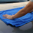 60* 160 cm Large Blue Microfiber Towel for Car Drying Cleaning Waxing Polishing