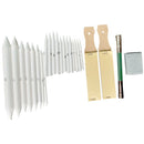 25Pcs Smudge Stick Erasable Art Sharpen Blending Sketch Tools Pastel Pencil Set