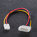4-pin Male to Female Power Y-Splitter Cable IDE IP4 Extension Adapter 2x