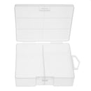 Transparent Battery Storage Case Container for Maximum 24 X AA Batteries