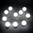 10pcs Makeup Mirror Vanity LED Light Bulbs Kit Cosmetic Lighting (White) A