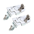 2x Recessed Mounted Compression Latch Lock Horsebox Locker Door Stainless Steel