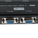 1 PC to 4 Monitor 4 Port VGA SVGA Video LCD Splitter Box Adapter 250MHz for PC