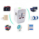 2X World Universal Travel Adapter with USB Convertor wall Plug Power US UK AU EU