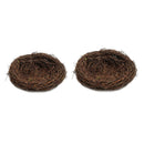 2 Pieces 4.7inch 5.9inch Dia. Natural Twig Birds Nests for Wedding Party Favors