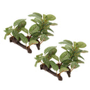 Reptile Hideaway Artificial Plants Decoration, 2 Pack