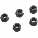 M3x0.5mm Zinc Plated Nylon Insert Hex Lock Nuts Black 100pcs Q6N8