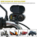4-in-1 Motorcycle USB Charger -  Lighter, Clock , Switch