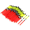 100x Plastic Fishing Floats Vertical Buoy Long Tail Fishing Float Floating Tube
