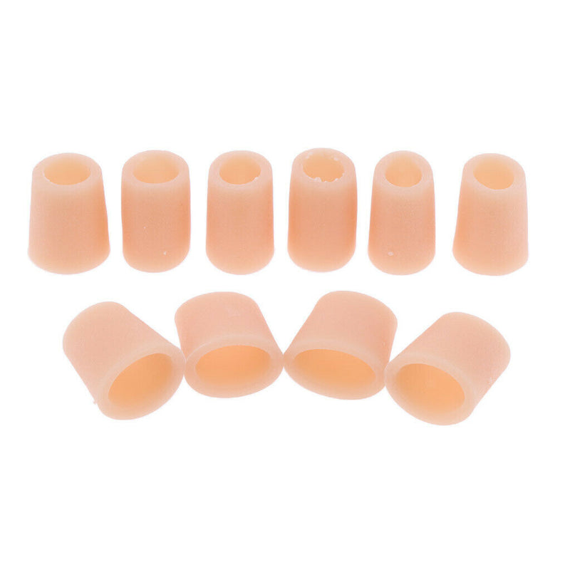 5 Pairs Gel Toe Sleeves Caps Wraps Separators for Hammer Toes Pain Ease
