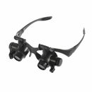 10X 15X 20X 25X LED Glasses Jeweler Magnifier Watch Repair Magnifying Loupe MO