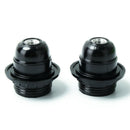 2X Black Period Style Edison Screw ES E27 Light Bulb Lamp Holder Pendant  FFW